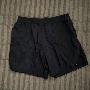 Outdoor Voices Shorts - Navy Blue with Purple Liner